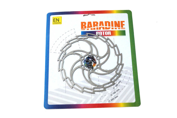 Ротор тормоза BARADINE DB-05,160мм, облегченный,крепление IS6